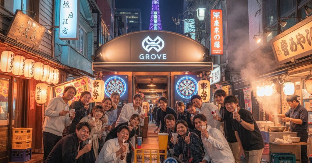 ダーツ＆ビアポン「GROVE」名古屋栄店、オープン