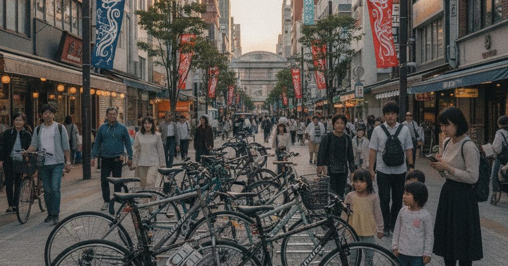 ミノウラ製自転車スタンド、栄で展示拡大