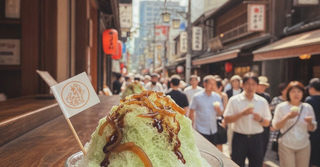 守口漬のかき氷、栄で限定販売中