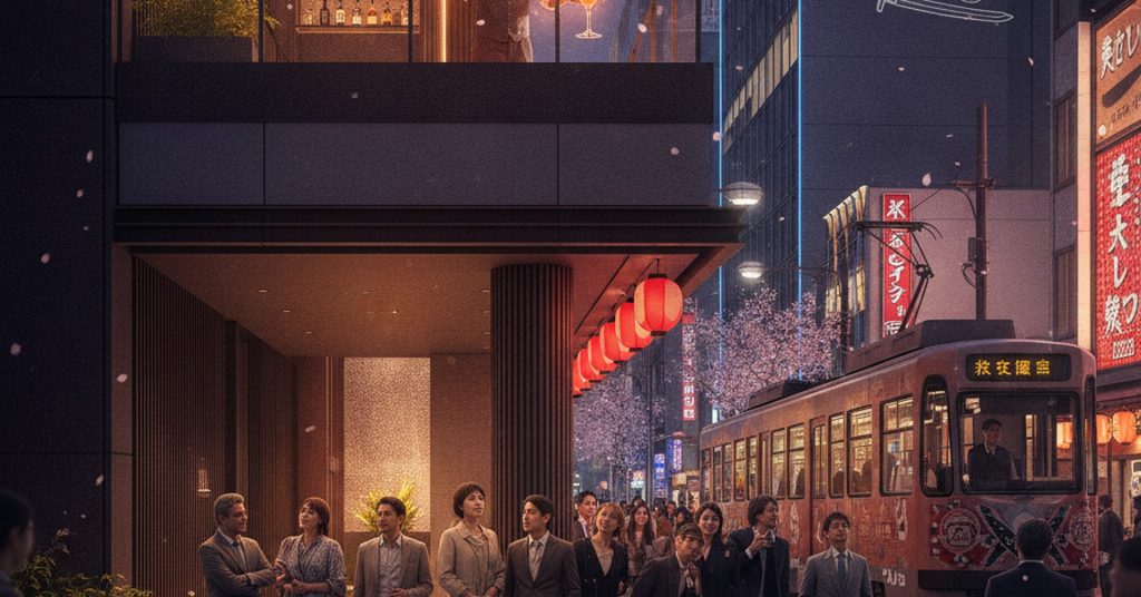 栄に「コンラッド名古屋」開業、ルーフトップバーでは“信長カクテル”も